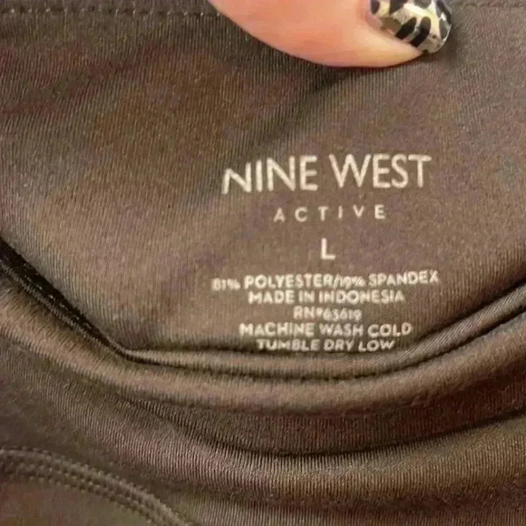 Nine West Active Leggings Size Large Brown - Picture 2 of 6